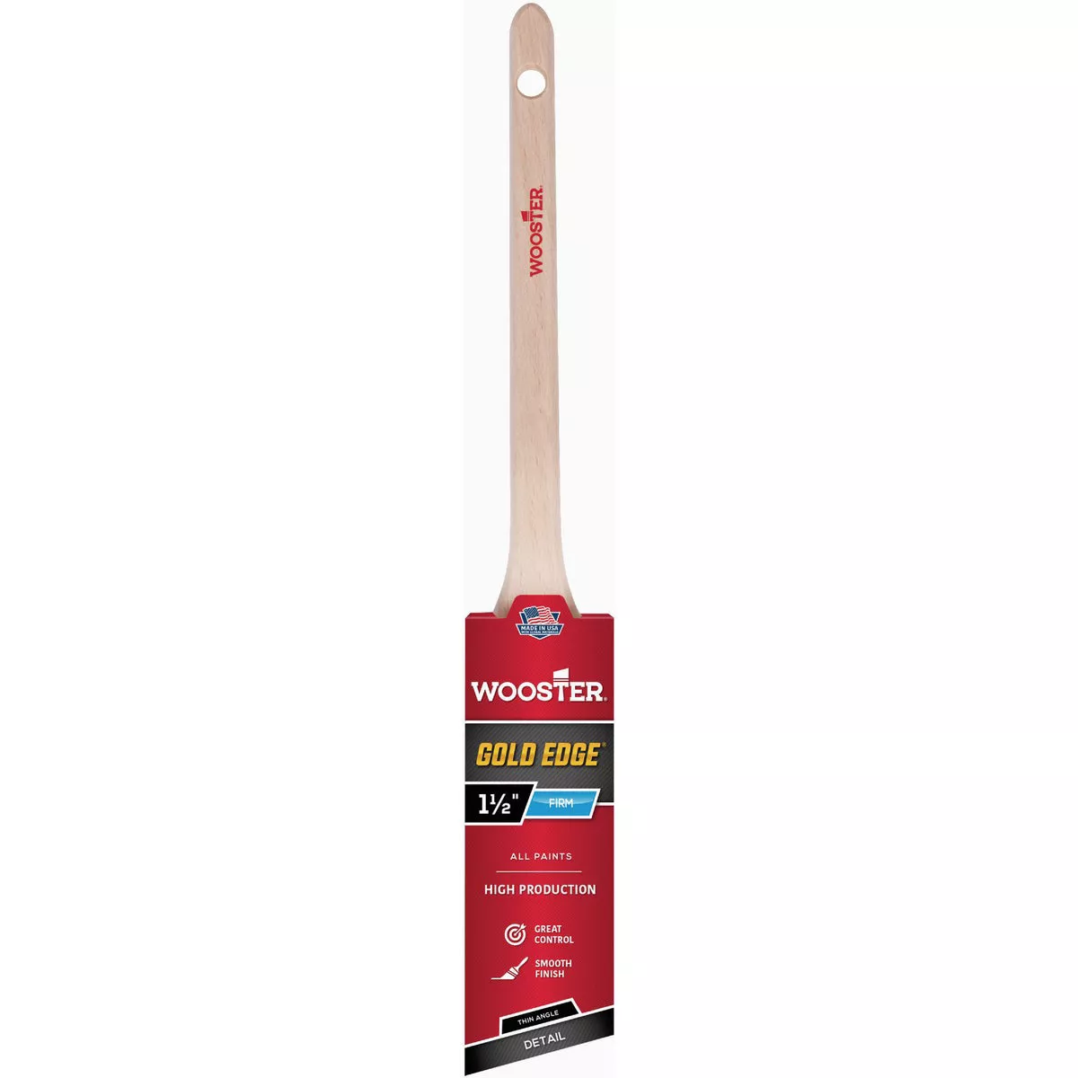 Wooster 1-1/2 In. Gold Edge Thin Angle Brush