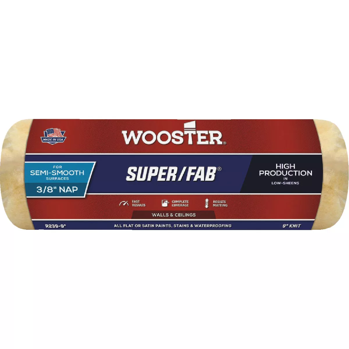 Wooster Super/Fab 9x3/8 Roller Cover-