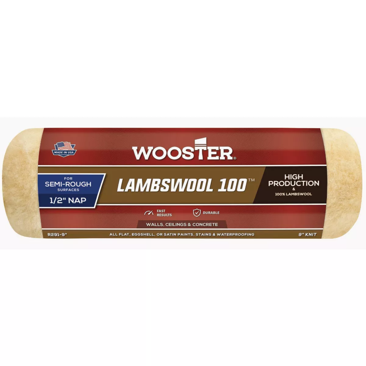 Wooster Lambswool 100 9x1/2 Roller Cover