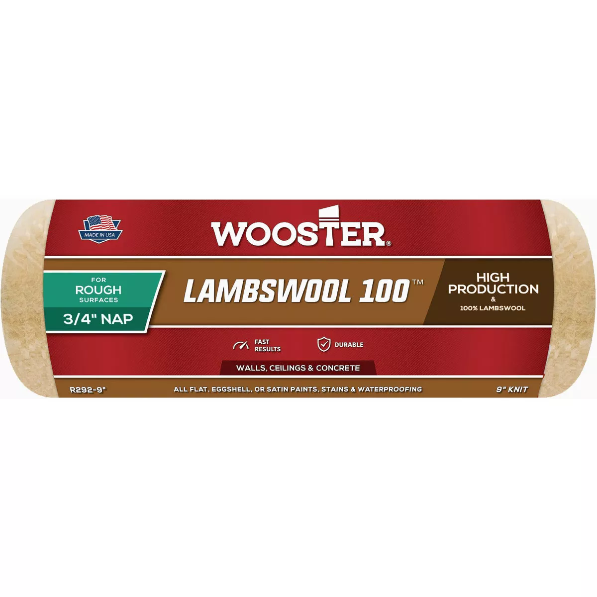 Wooster Lambswool 100 9x3/4 Roller Cover