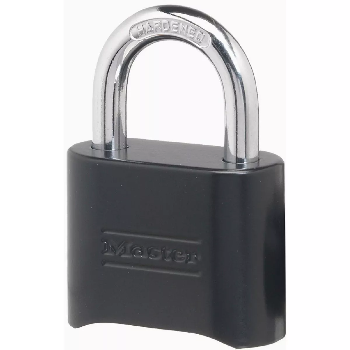 Master Lock 2 In. (51mm) Black Wide Set Your Own Combination Solid Body Padlock