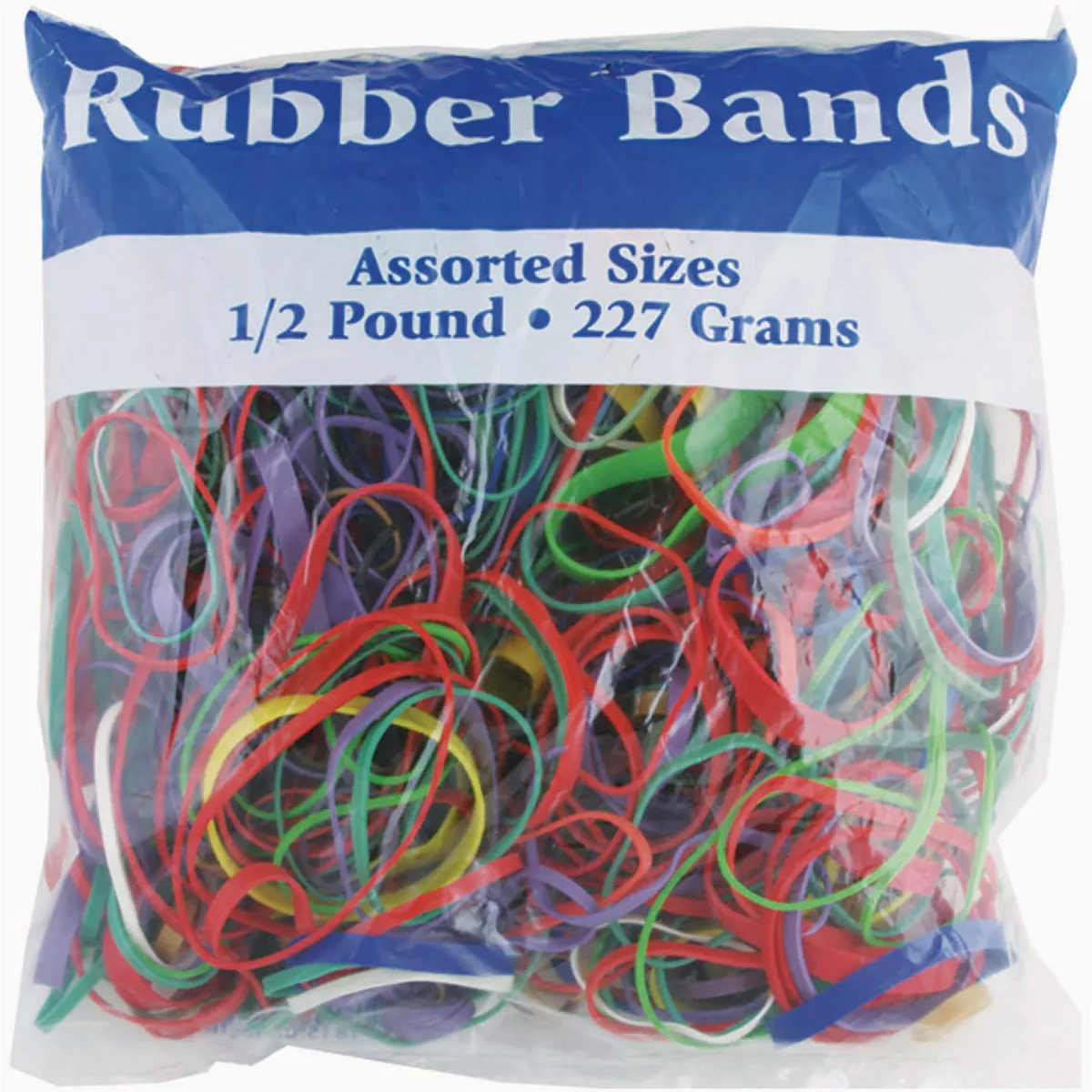 Bazic Products Assorted Dimensions 0.5 Lb./227g Rubber Bands