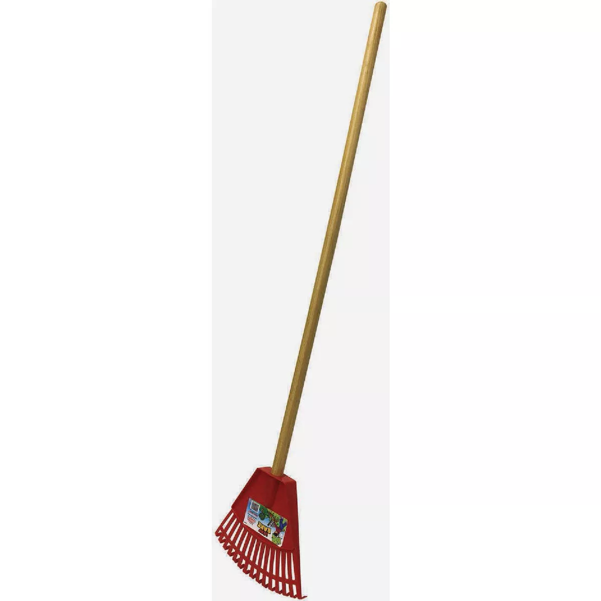EMSCO Little Diggers 10 In. Plastic Leaf Rake with 36 In. Wood Handle