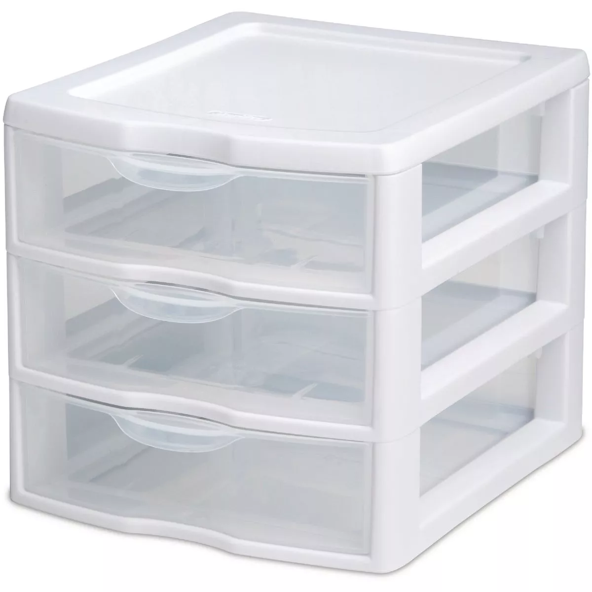 Sterilite White Small 3-Drawer Cabinet-