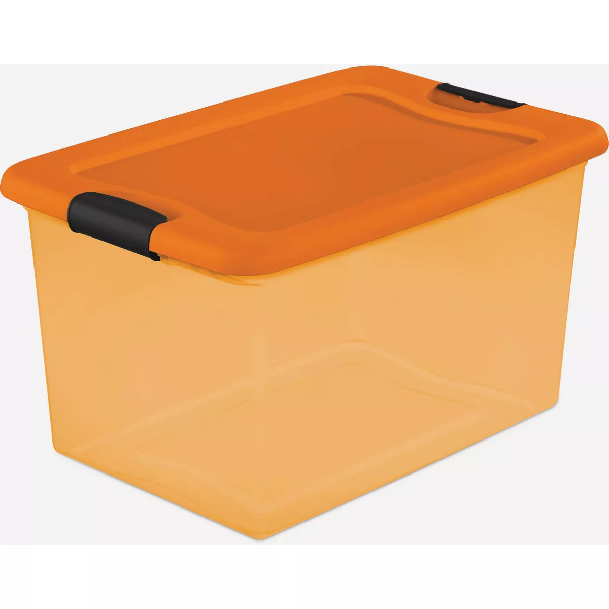 Sterilite 64 Qt. Orange Translucent Storage Tote