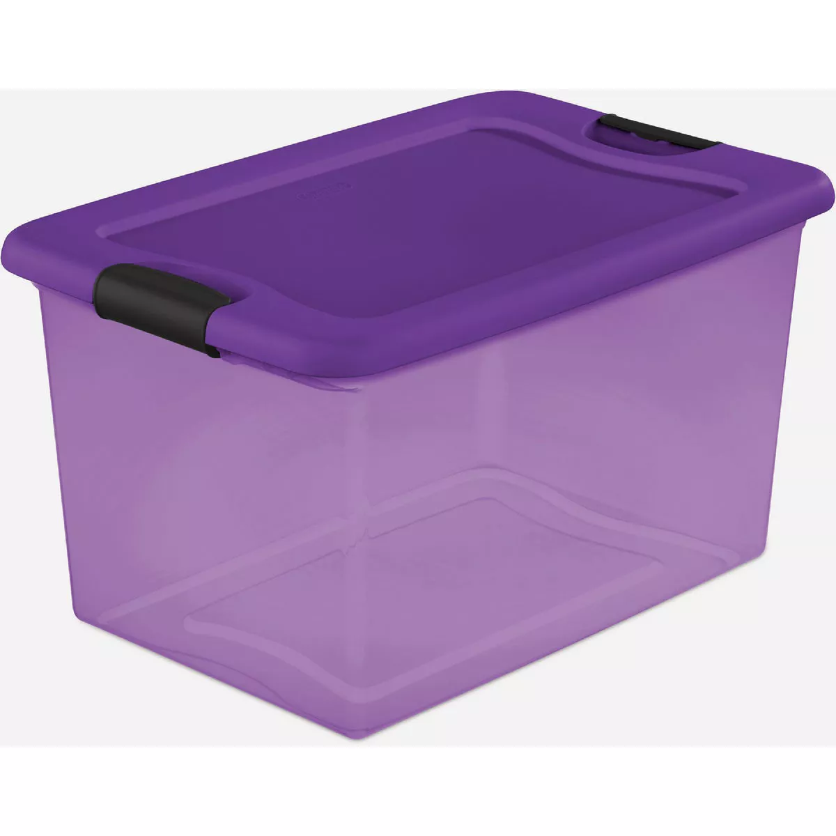 Sterilite 64 Qt. Purple Translucent Storage Tote