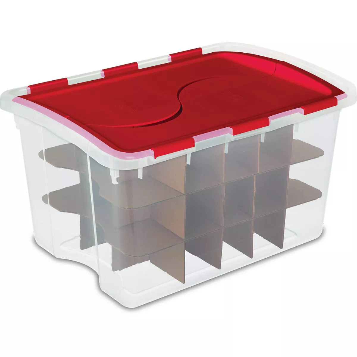Sterilite 48 Qt. Hinged Lid Ornament Storage Container