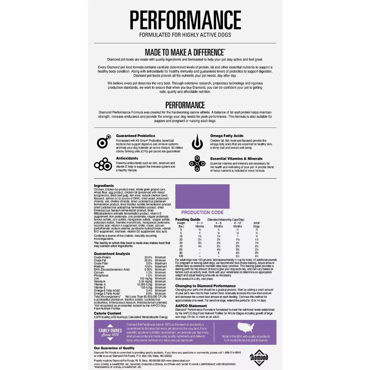 Diamond 40 Lb. Performance Adult Dry Dog Food - photo 3