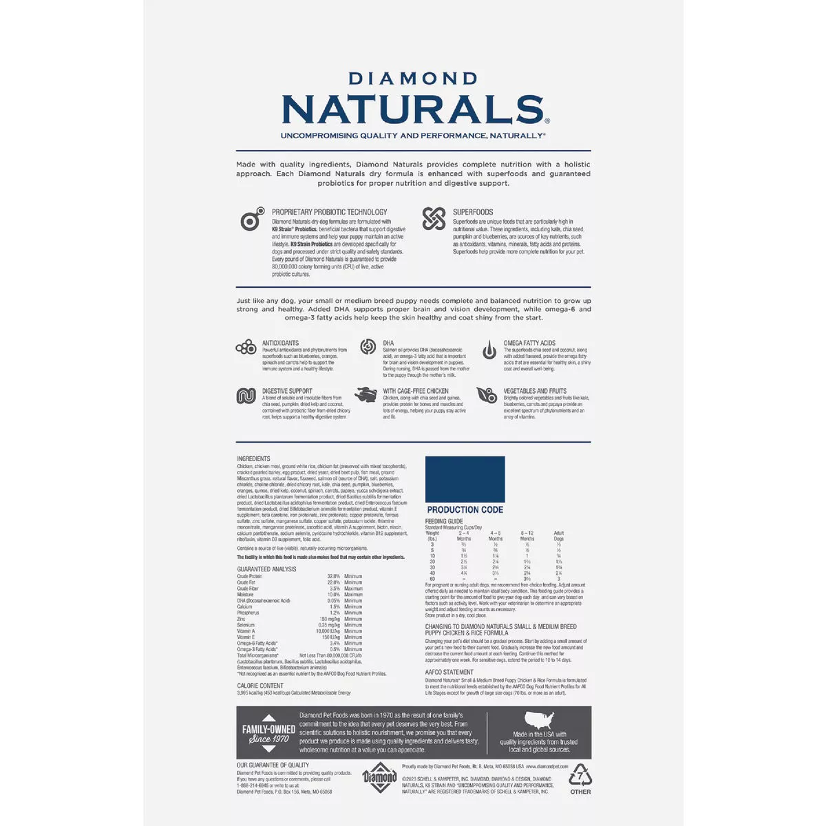 Diamond Naturals 6 Lb. Small Breed Adult Lamb & Rice Formula Dry Dog Food - photo 4