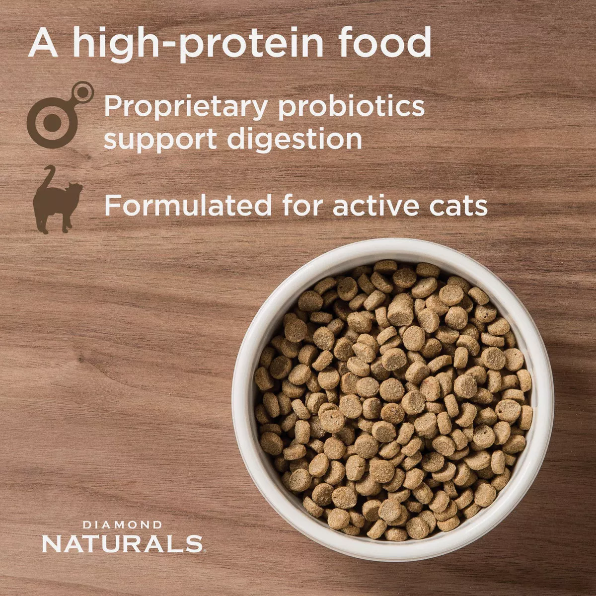 Diamond Naturals 6 Lb. Active Cat Chicken Meal & Rice Formula Dry Cat Food - photo 2