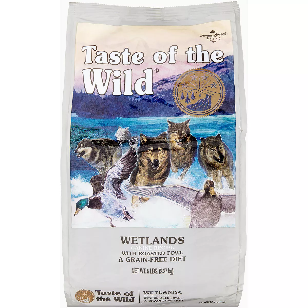 Taste of the Wild Wetlands Grain Free Wild Fowl 5 Lb Adult Dry Dog Food