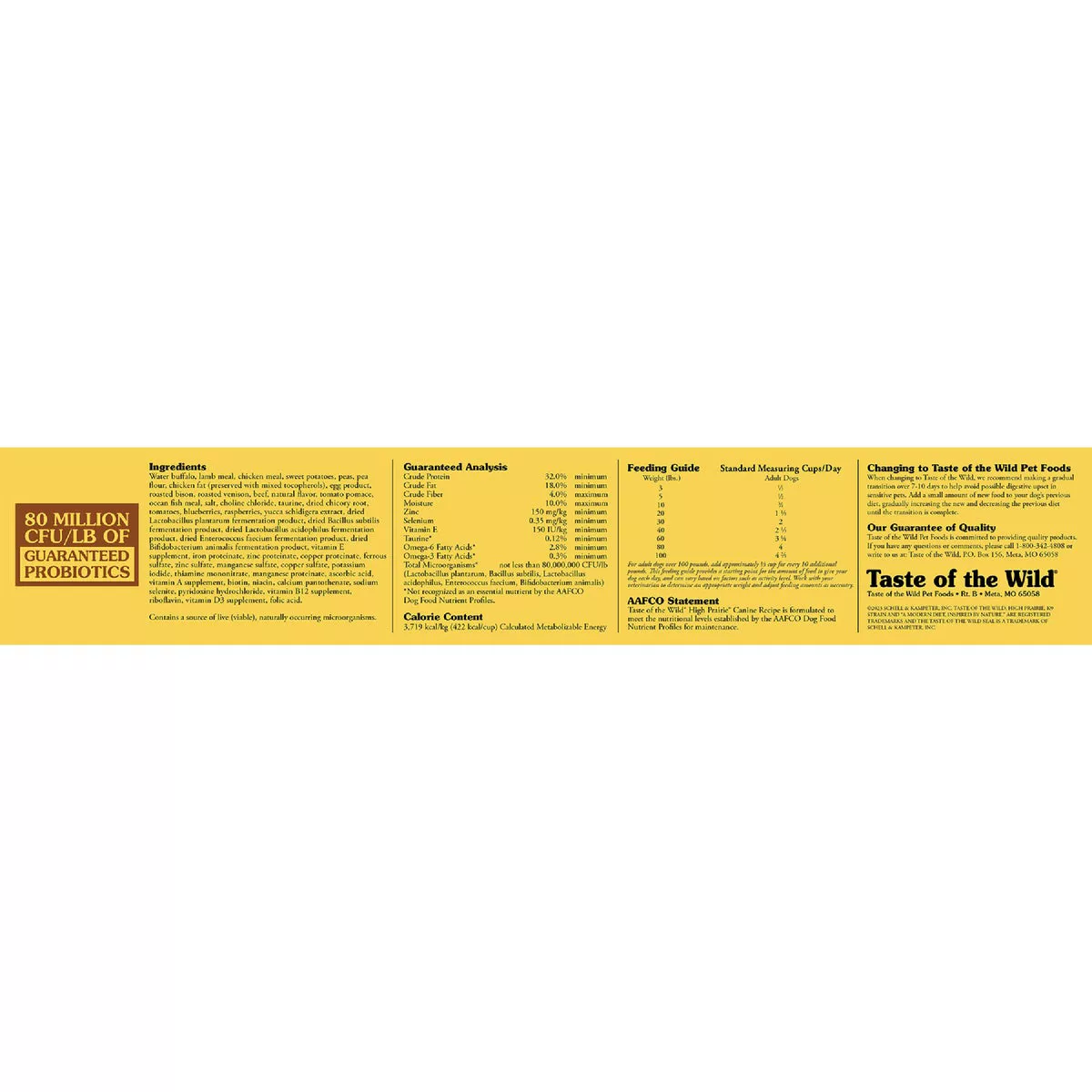 Taste of the Wild 28 Lb. High Prairie Grain-Free Canine Recipe Dry Dog Food with Roasted Bison & Roasted Venison - photo 3