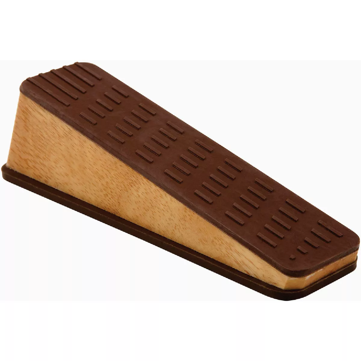 Softtouch Oak Wedge Door Stop with Rubber Grip