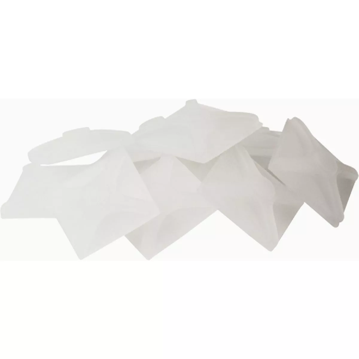 Softtouch 1/2 In. White Square Self-Stick Quiet Close Bumper Pads (12-Piece)