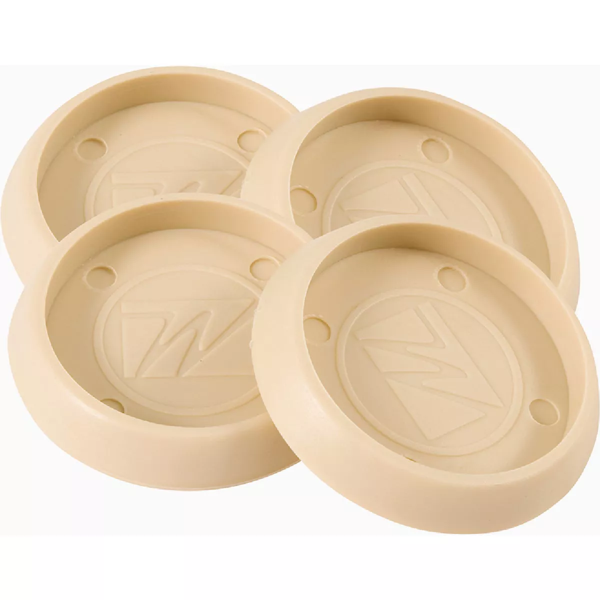 Softtouch 1-3/4 In. Round Almond Vinyl Furniture Caster Cups (4-Pack)