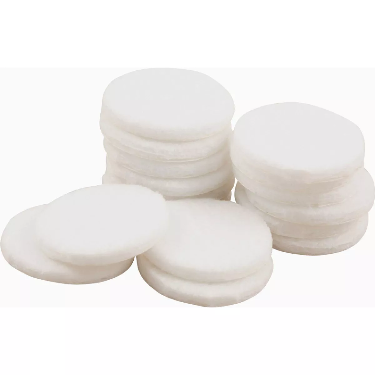 Softtouch 1 In. White Round Medium Duty Felt Pads (16-Piece)