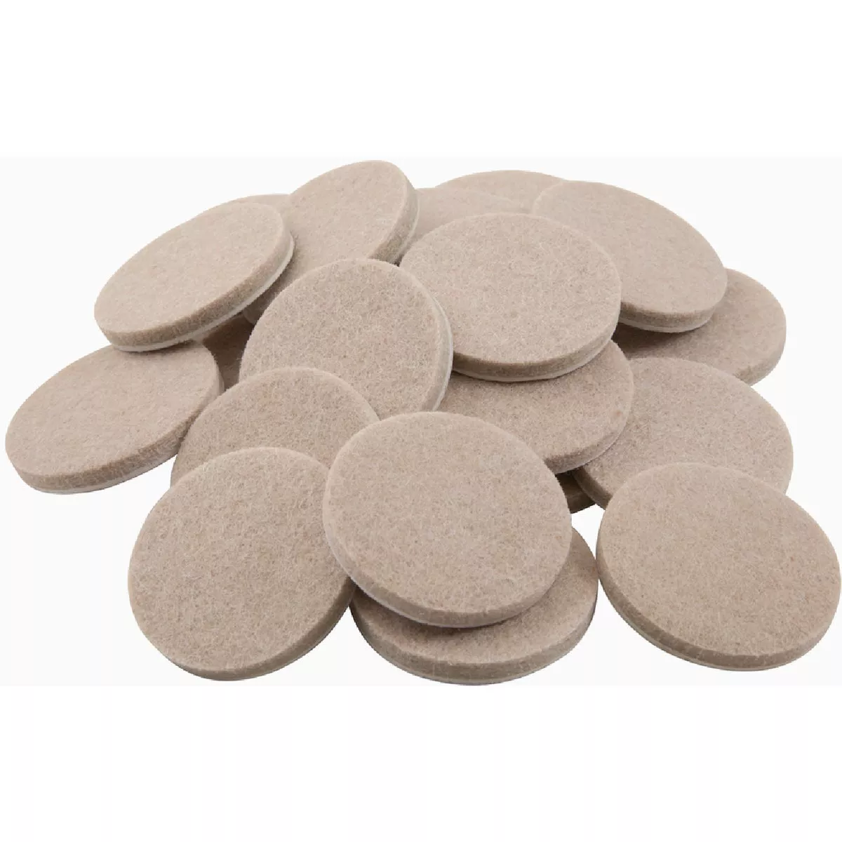 Softtouch 1-1/2 In. Beige Square Heavy Duty Felt Pads (24-Piece)
