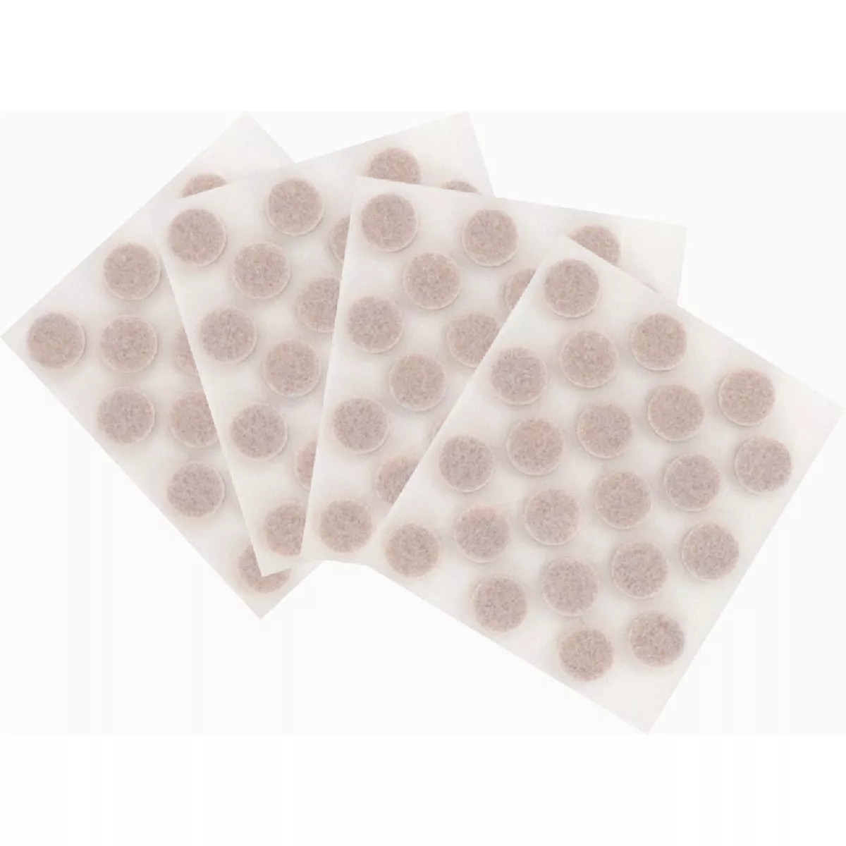 Softtouch 3/8 In. Beige Round Medium Duty Felt Pads (84-Piece)