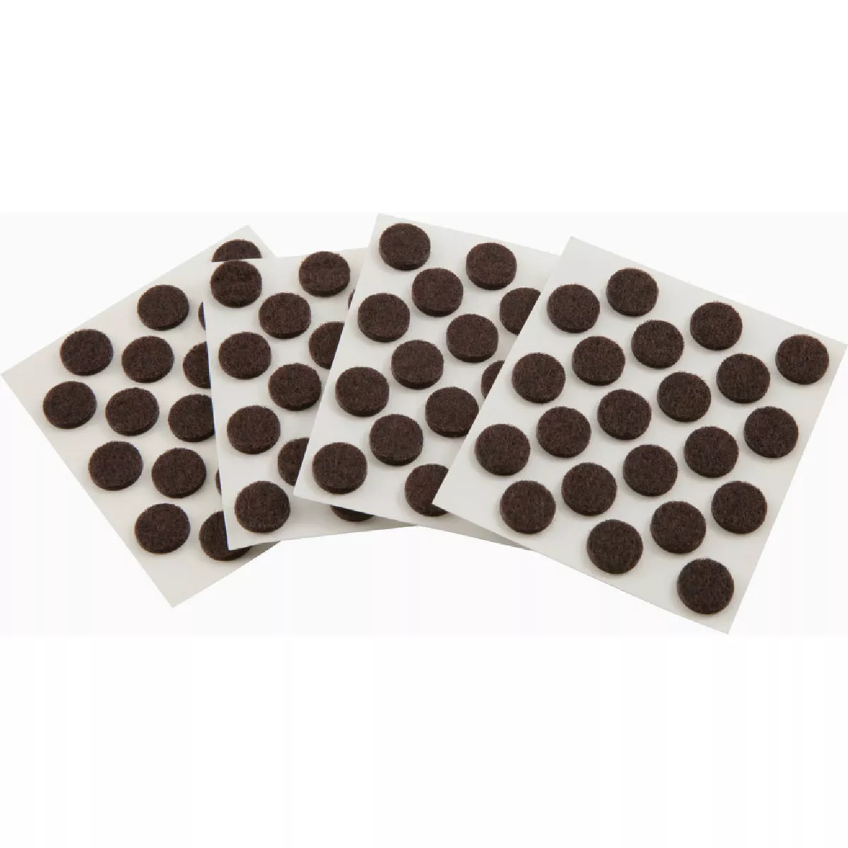 Softtouch 3/8 In. Brown Round Light Duty Felt Bumper Pads (84-Piece)