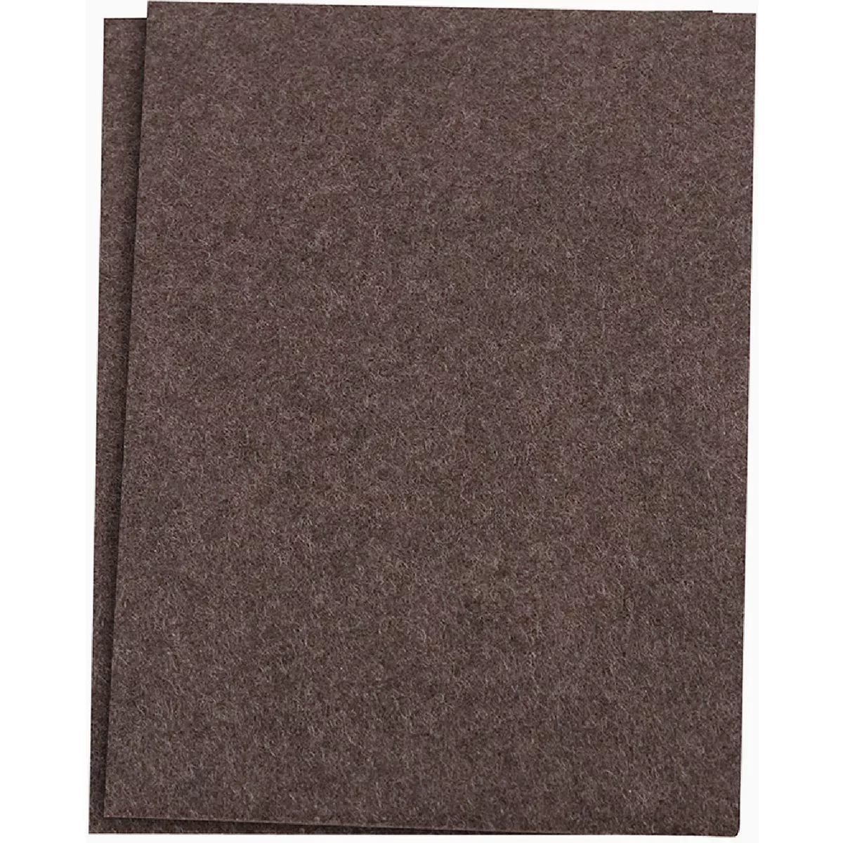 Softtouch 4-1/2 In. x 6 In. Brown Self-Stick Felt Sheet (2-Piece)