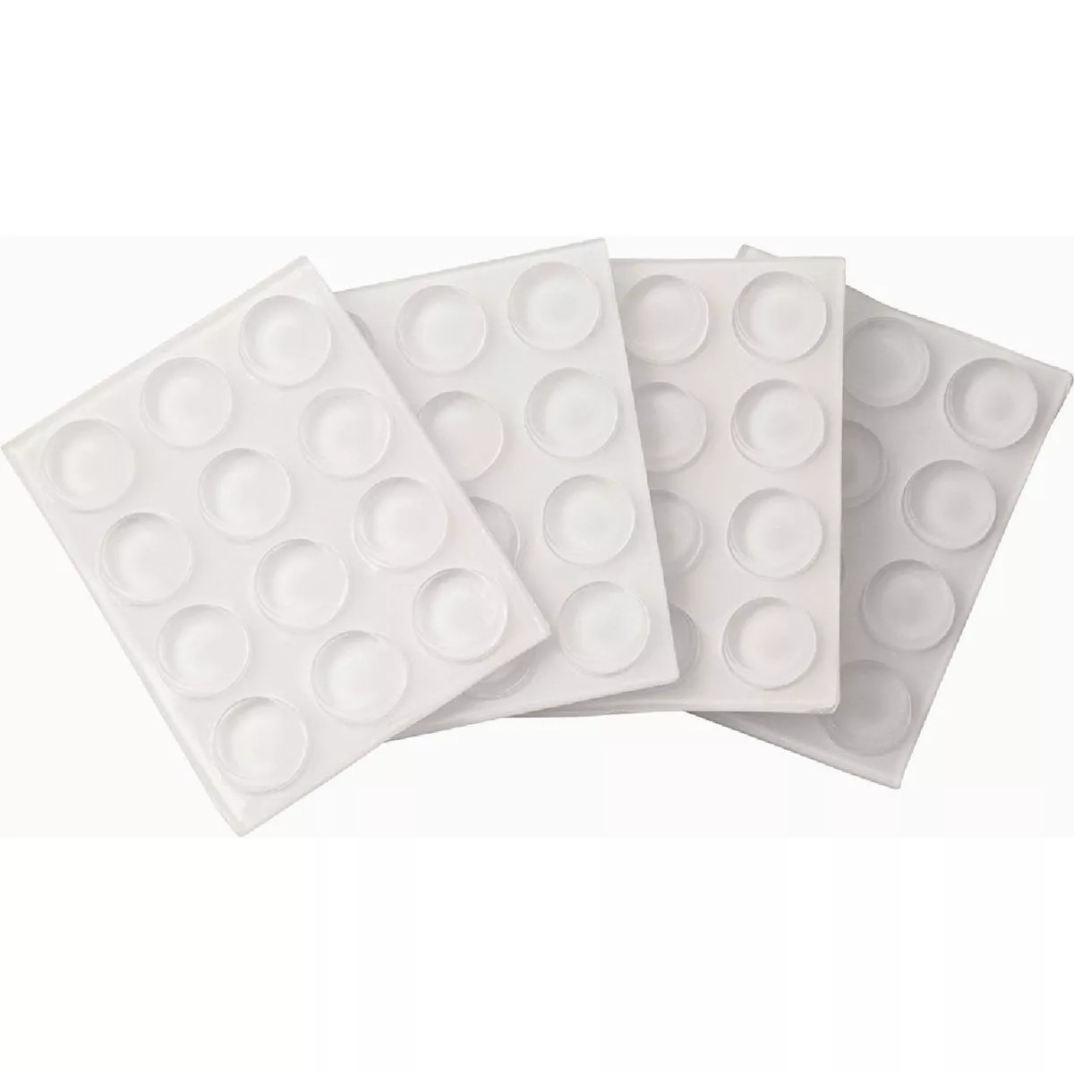 Softtouch 1/2 In. Clear Round Self-Stick Cabinet & Decor Bumper Pads (48-Piece)