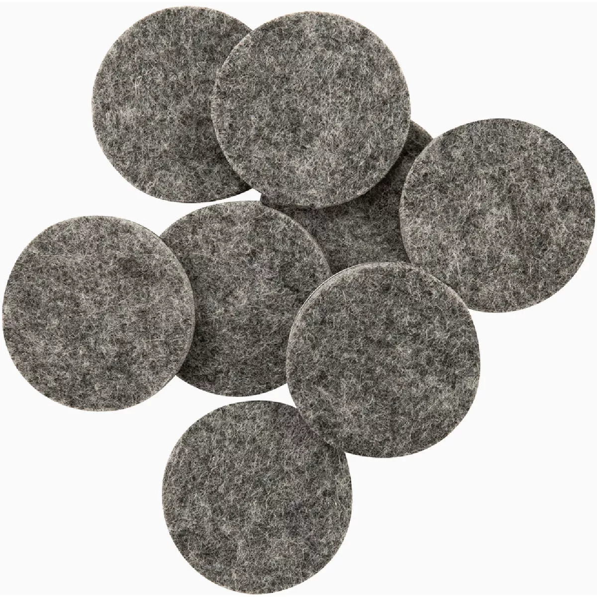 Softtouch 1-1/2 In. Gray Round Heavy Duty Felt Pads (8-Piece)