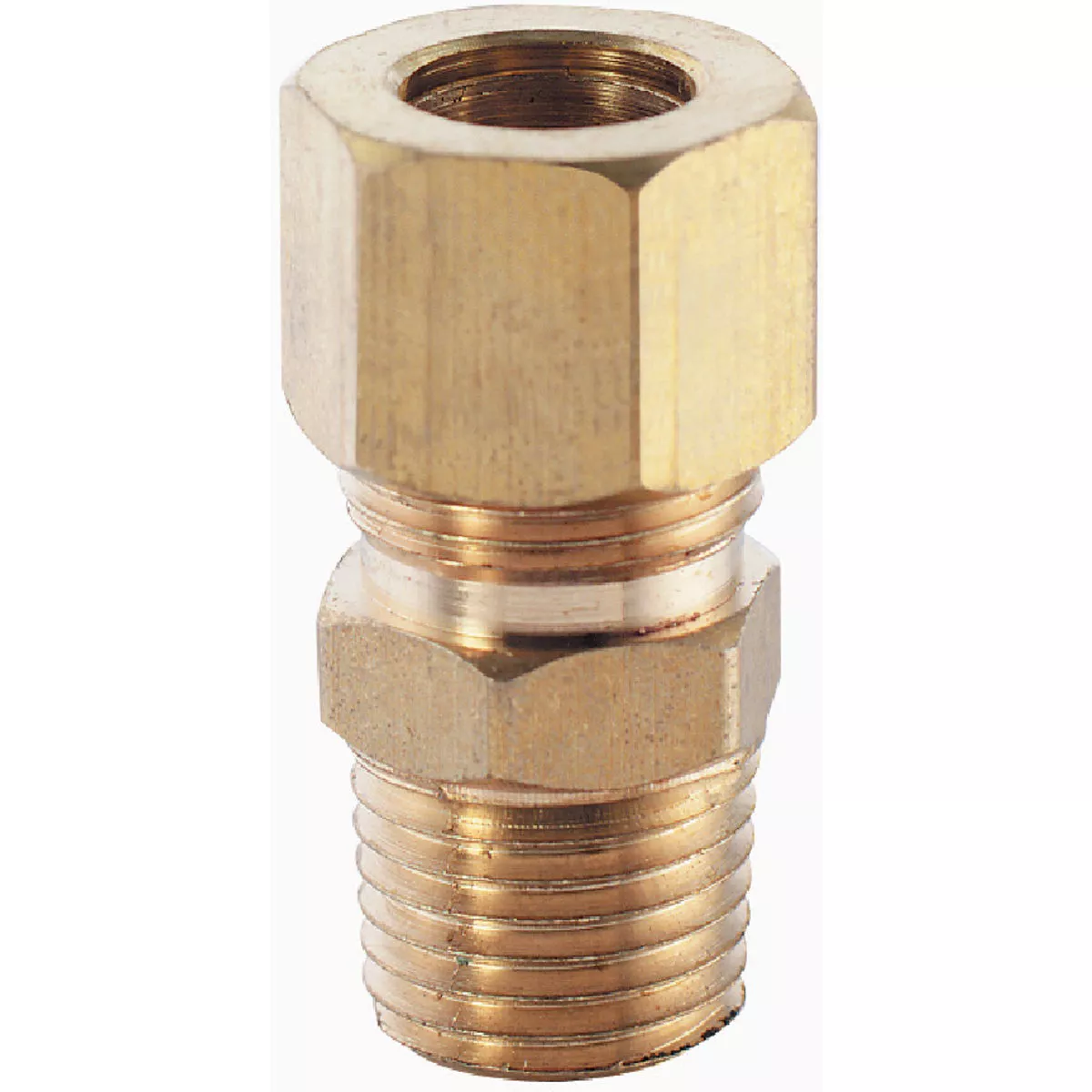 Plumb Craft 3/8 In. x 1/4 In. MIP Brass Male Compression Adapter