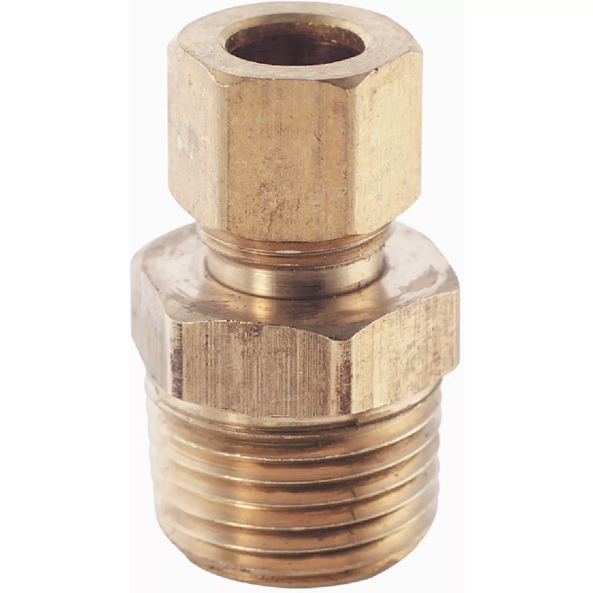 Plumb Craft 3/8 In. x 1/2 In. MIP Brass Male Compression Adapter