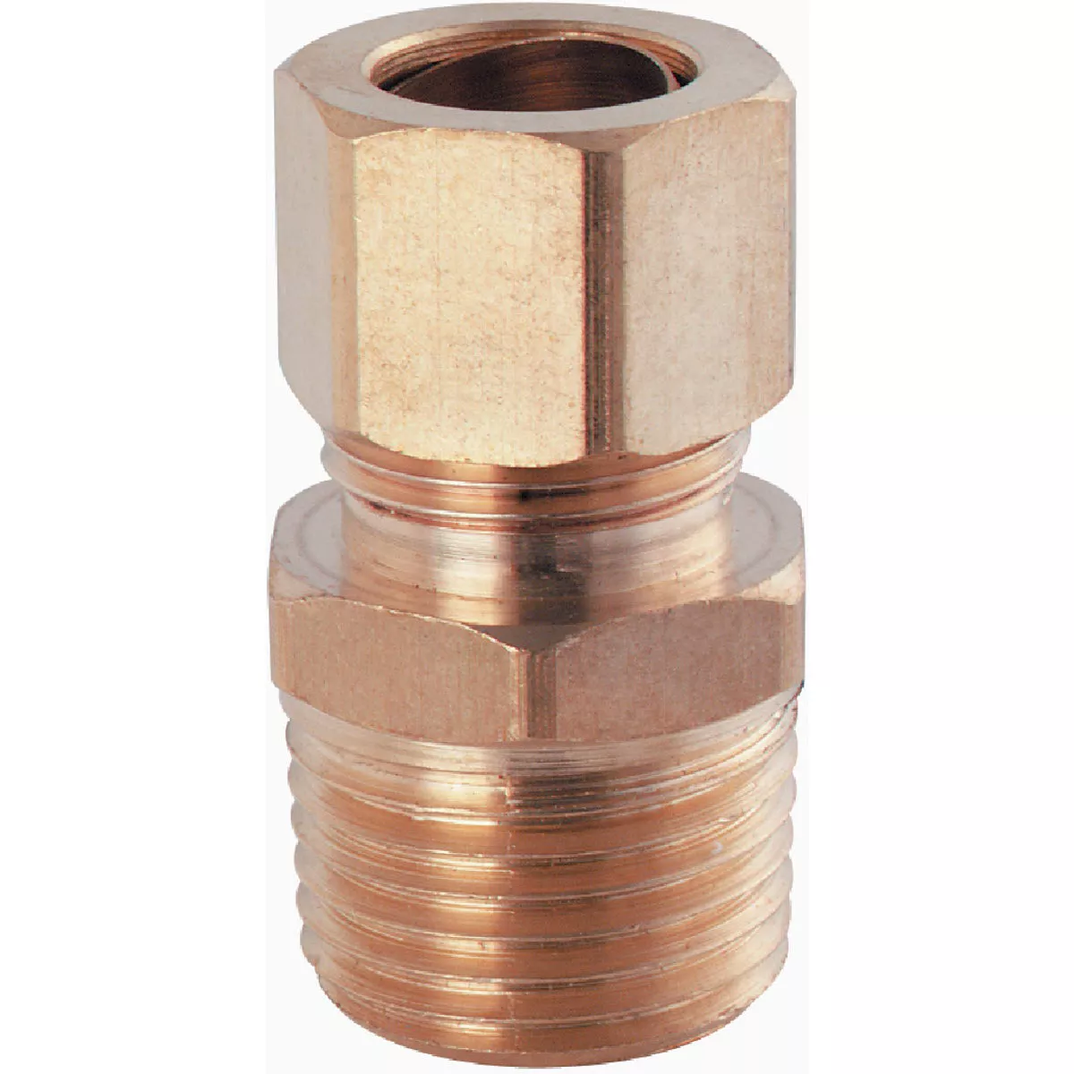 Plumb Craft 1/2 In. x 1/2 In. MIP Brass Male Compression Adapter