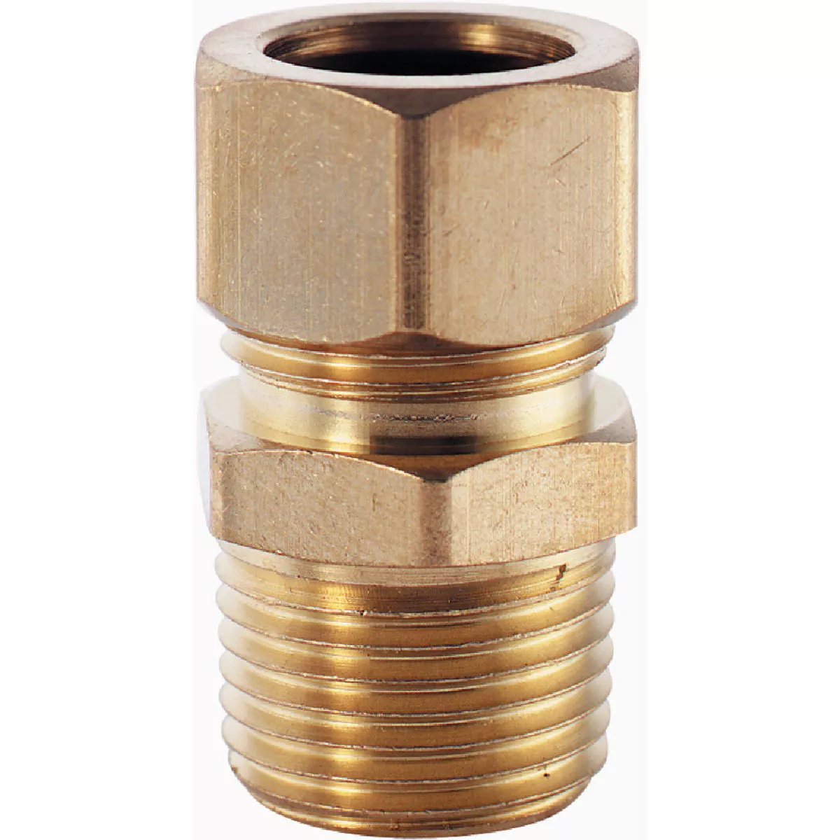 Plumb Craft 5/8 In. x 1/2 In. MIP Brass Male Compression Adapter