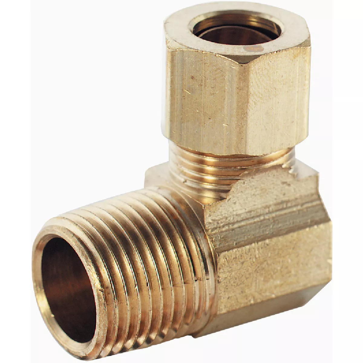 Plumb Craft 5/8 In. x 3/8 In. MIP 90 Deg. Brass Compression Elbow