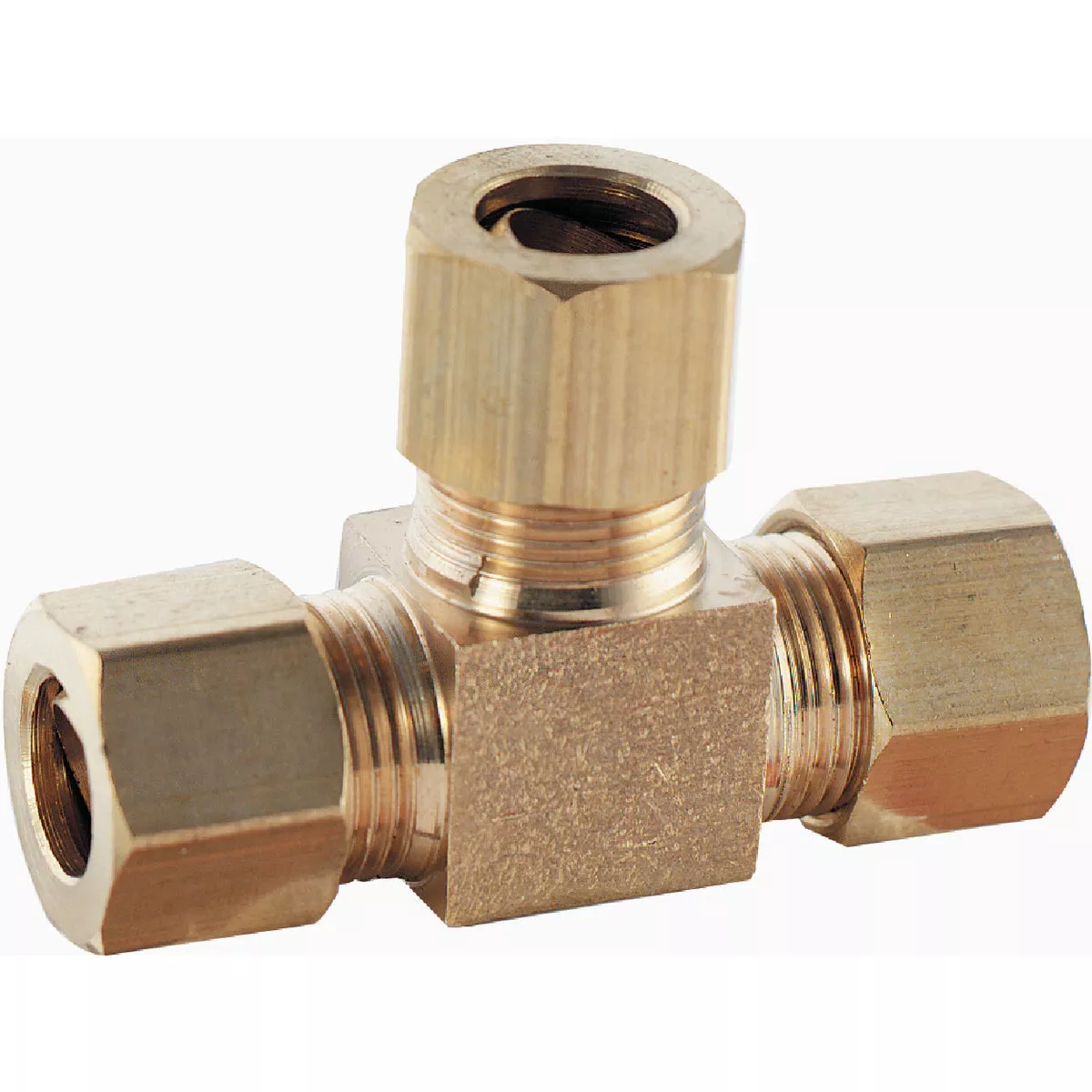 Plumb Craft 3/8 In. Brass Compression Tee