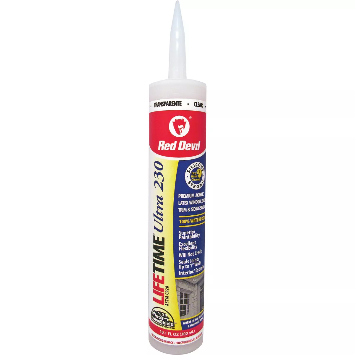 Red Devil 10.1 Oz. Clear Lifetime Ultra Premium Elastomeric Acrylic Latex Sealant