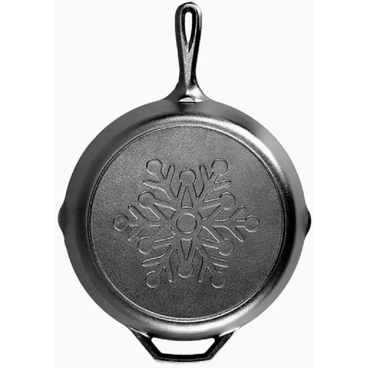 Lodge 12 In. Snowflake Cast Iron Skillet