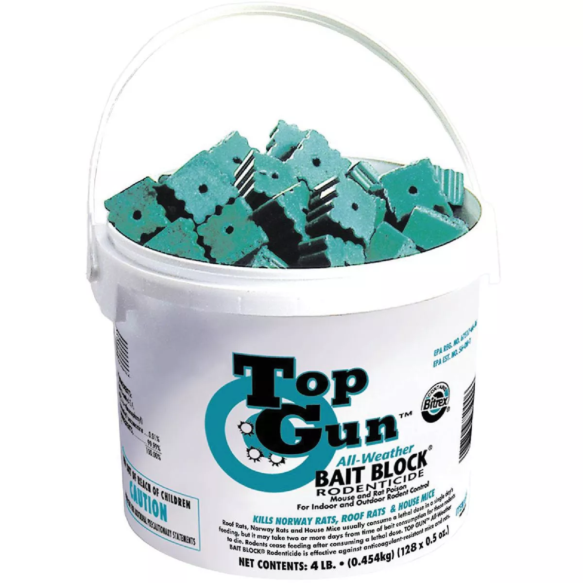 J.T.Eaton Top Gun Bail Block Rat And Mouse Poison (128 per Pail) | True ...