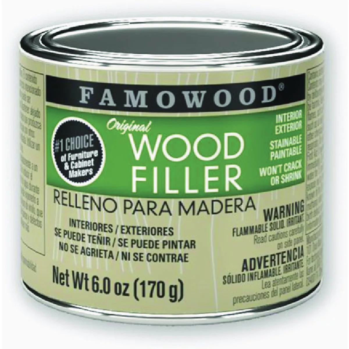 FamoWood 6 Oz. Mahogony Wood Filler