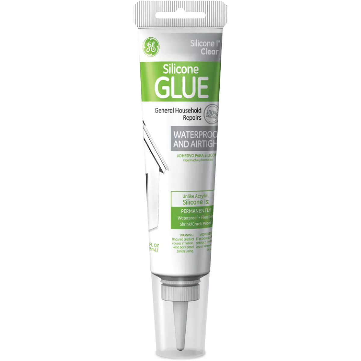GE 2.8 Oz. Clear Silicone 1 All-Purpose Glue