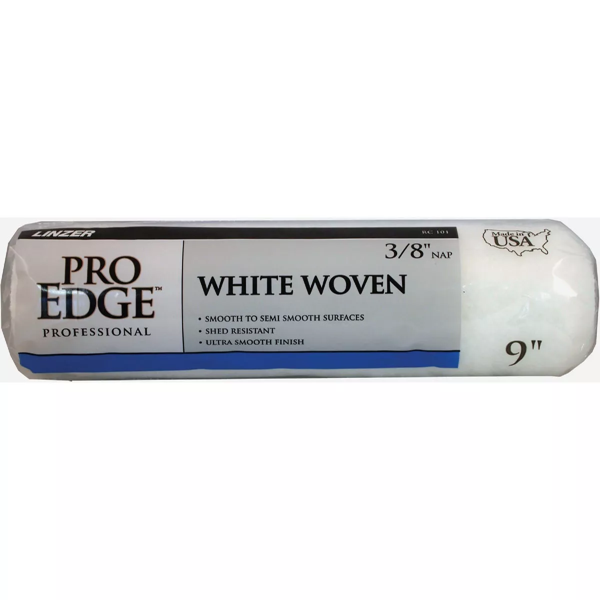 Linzer Pro Edge 9 In. x 3/8 In. White Woven Mini Roller