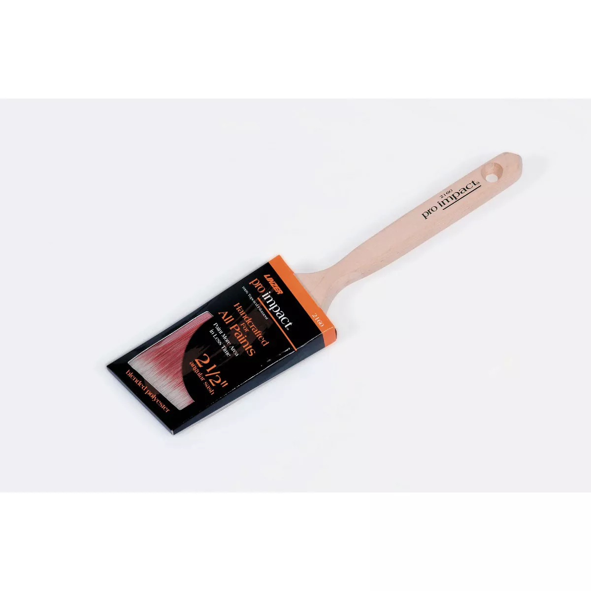 Linzer Pro Impact 2.5" Polyester Blend Angle Sash Brush For All Paints