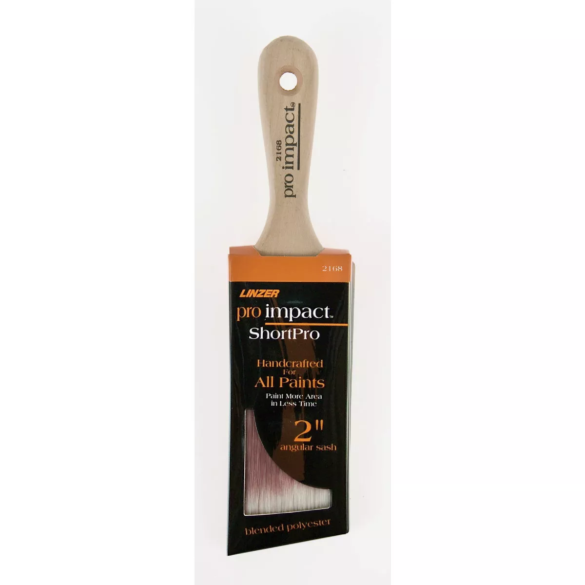 Linzer Pro Impact ShortPro 2" Polyester Blend Angle Sash Short Handle Brush