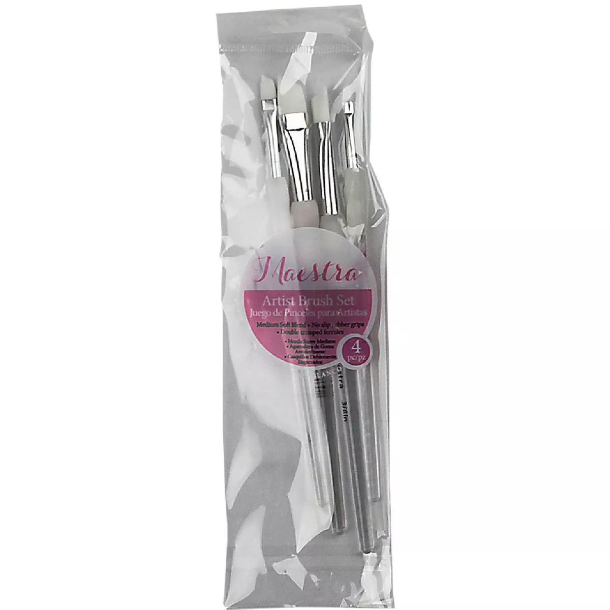 Linzer Maestra Angle Artist Brush (4-Pieces)