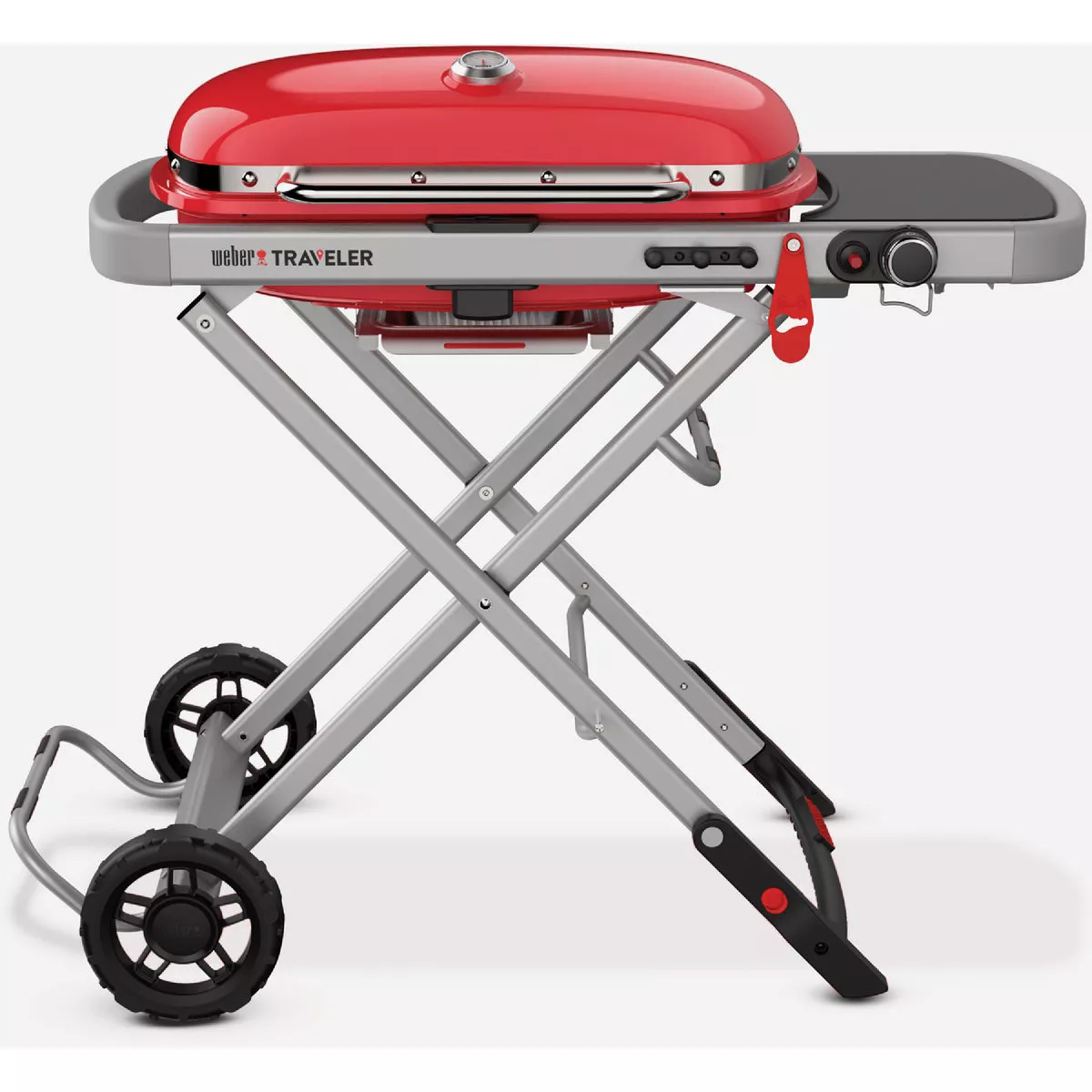 Weber Traveler Bright Red 320 Sq. In. LP Gas Portable Grill
