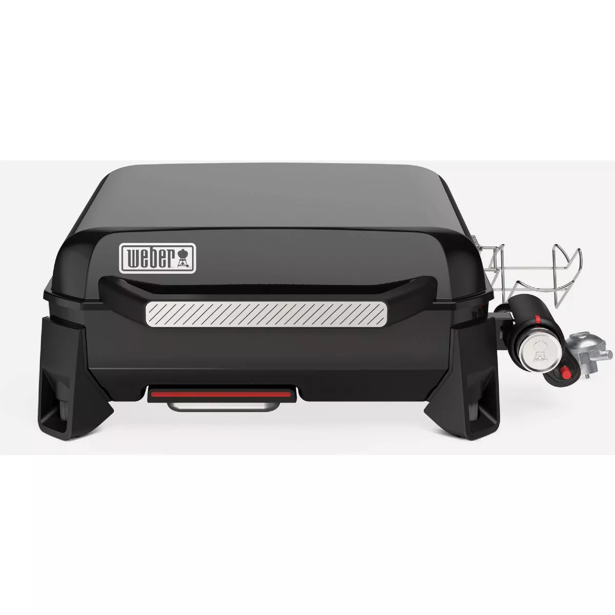 Weber 17 In. 1-Burner Propane Gas Griddle Flat Top Grill, Black