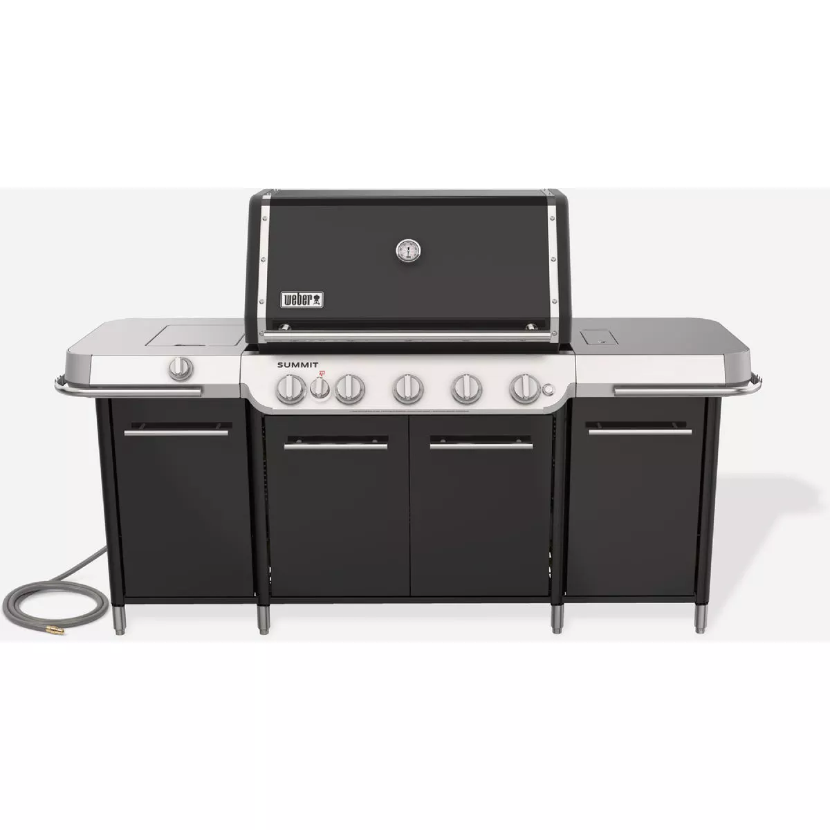 Weber Summit GC38E 5-Burner Natural Gas Grill Center, Black