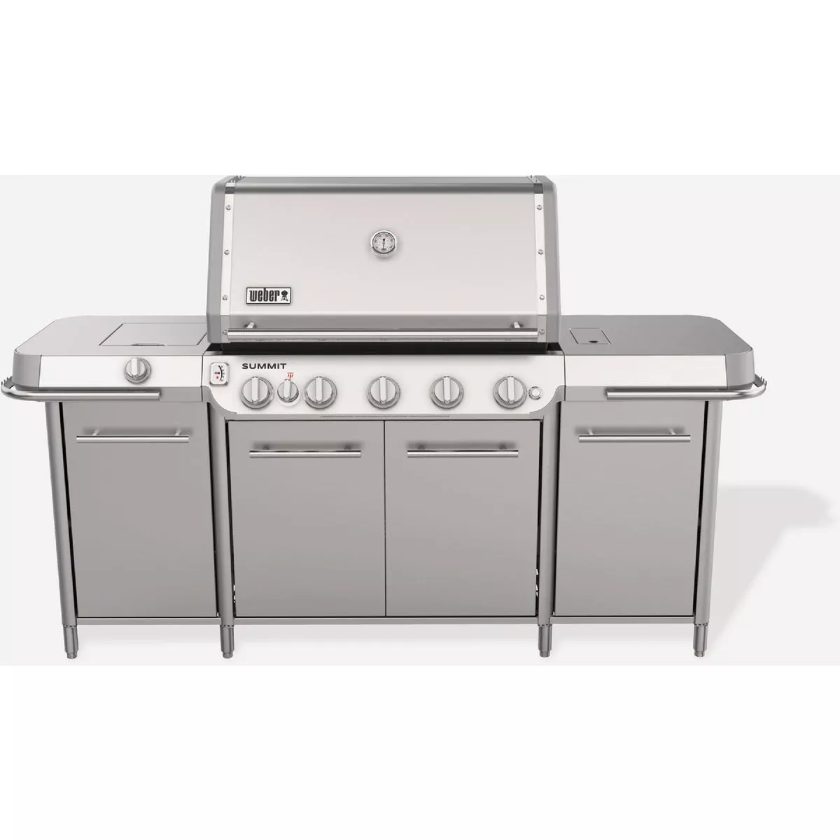 Weber Summit GC38S 5-Burner LP Gas Grill Center, Stainless Steel