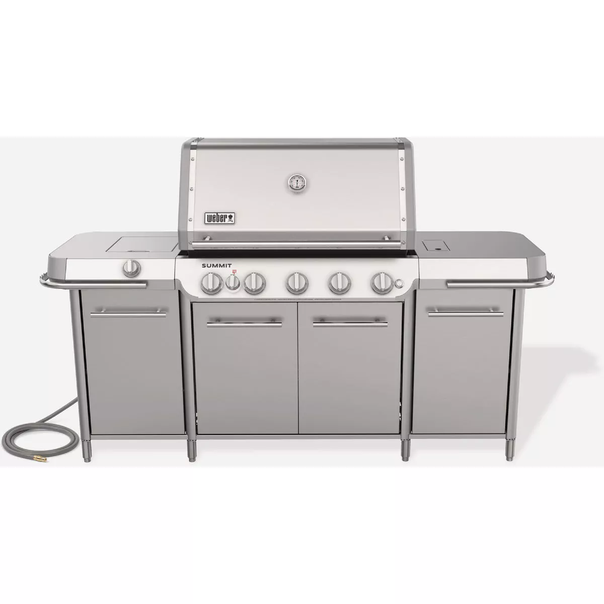 Weber Summit GC38S 5-Burner Natural Gas Grill Center, Stainless Steel
