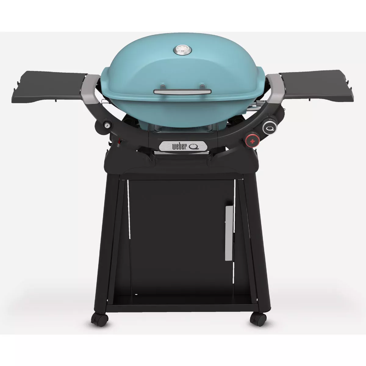 Weber Q2800N+ 320 Sq. In. LP Gas Grill with Cart, Sky Blue