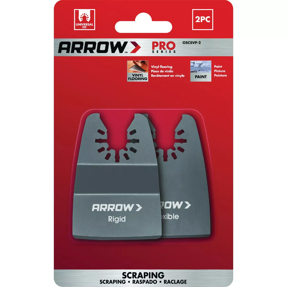 Arrow Scraper Oscillating Blade Variety Pack (2-Pack)