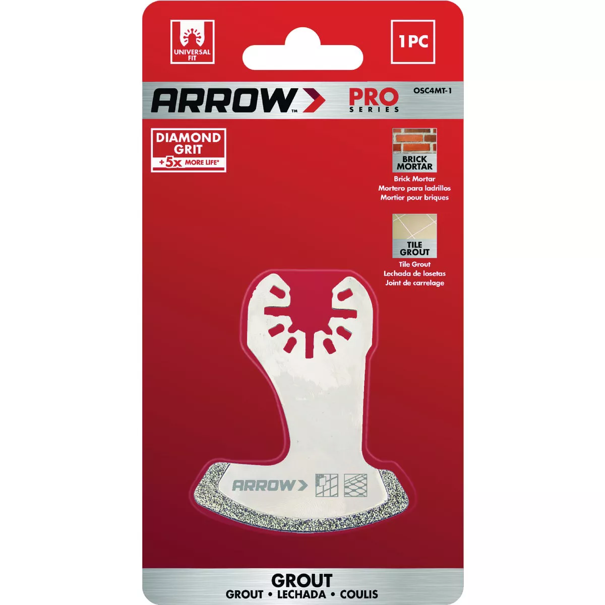 Arrow 2-1/4 In. Diamond Grit Segment Boot Oscillating Blade