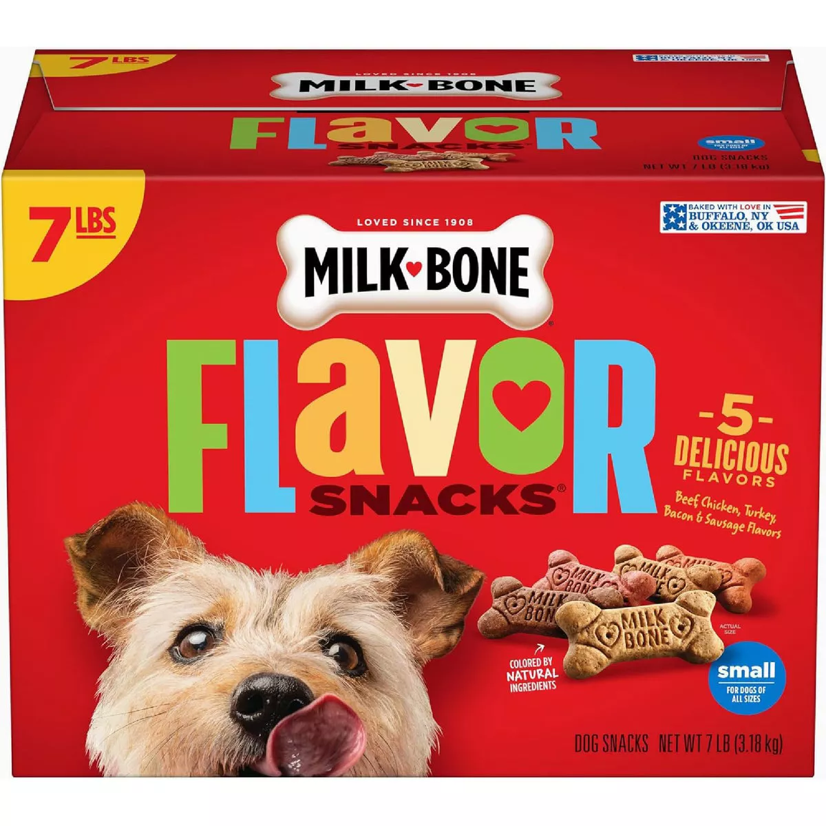 Milk Bone Small & Medium Dog Assorted Flavor Crunchy Dog Treat, 7 Lb. - photo 2